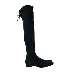 Stuart Weitzman NWOB Lowland Suede Over-The-Knee Boots Black Size 9.5